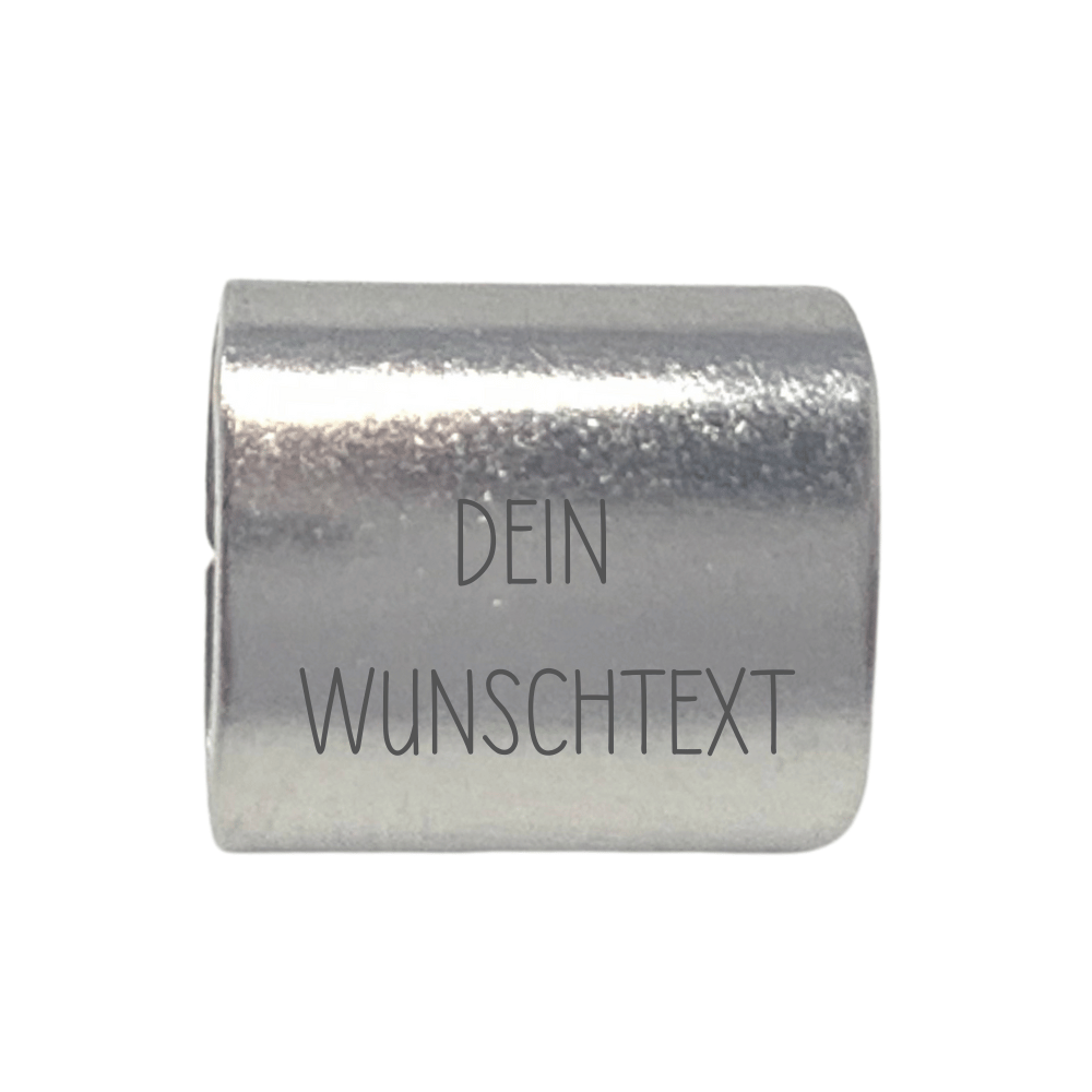 Extra Edelstahlperle SILBER für Segelseilarmband oder Wickelarmband