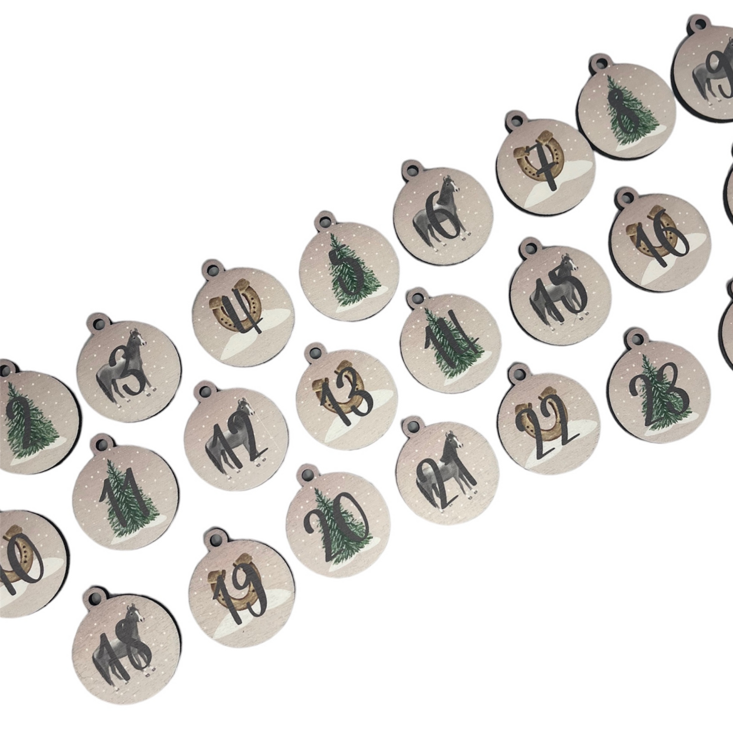 Adventskalender mit Wunschnamen - Pferd