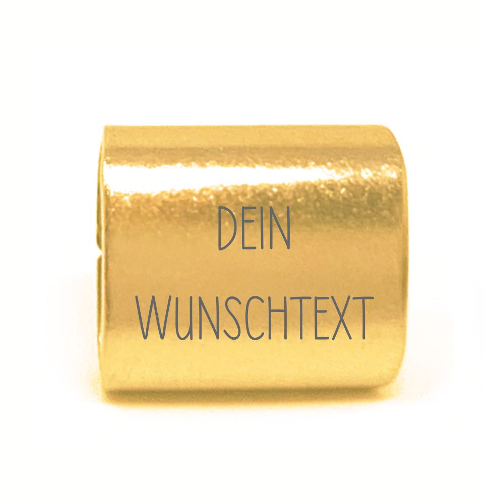 Extra Edelstahlperle GOLD für Segelseilarmband