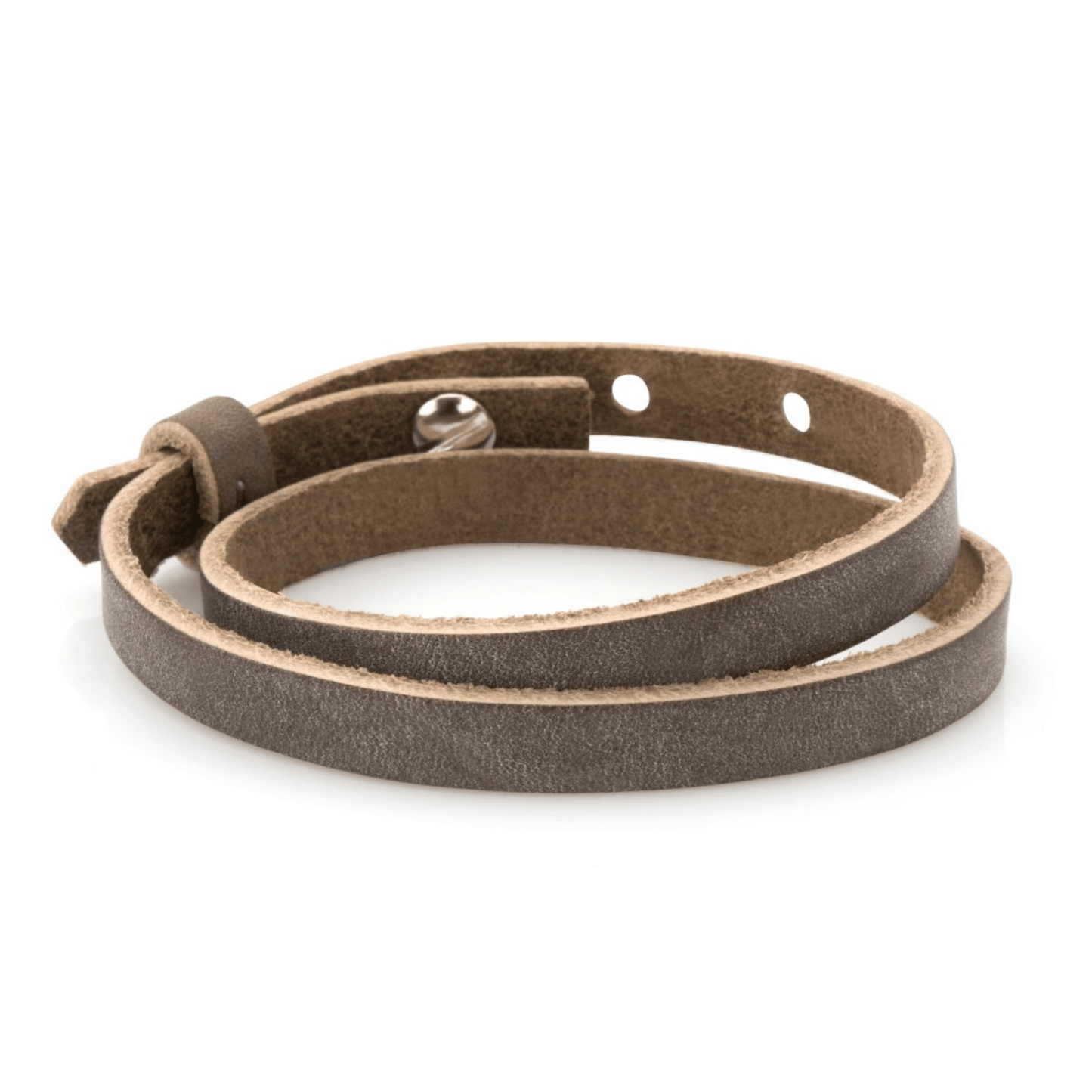 Lederarmband doppelt hellbraun