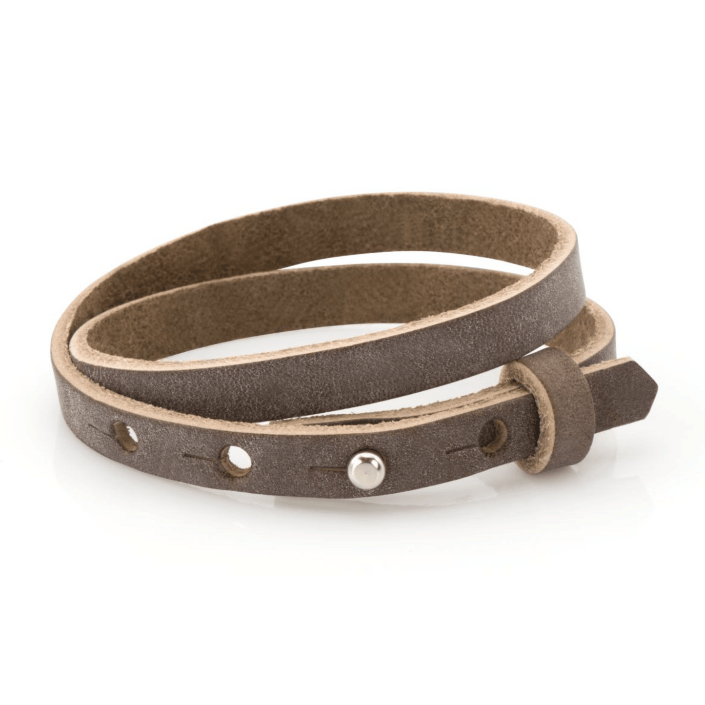 Lederarmband doppelt hellbraun