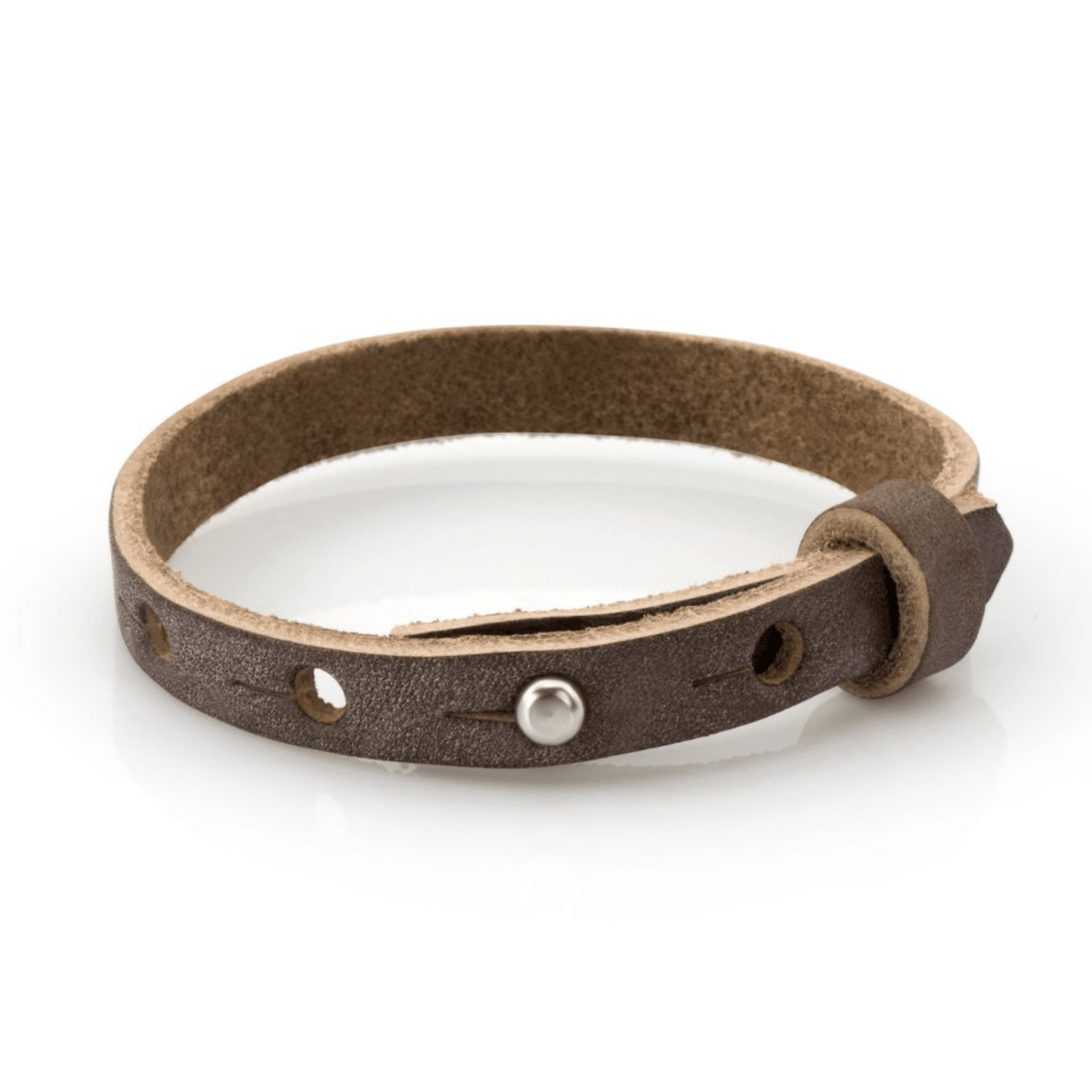 Lederarmband einfach hellbraun