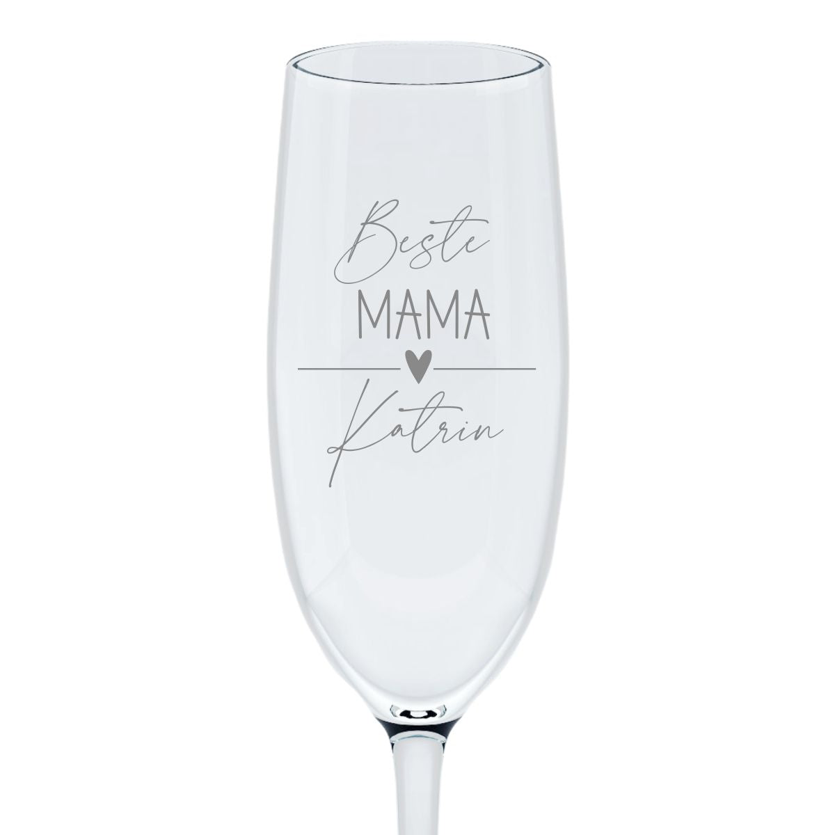 Sektglas beste Mama mit Wunschtext