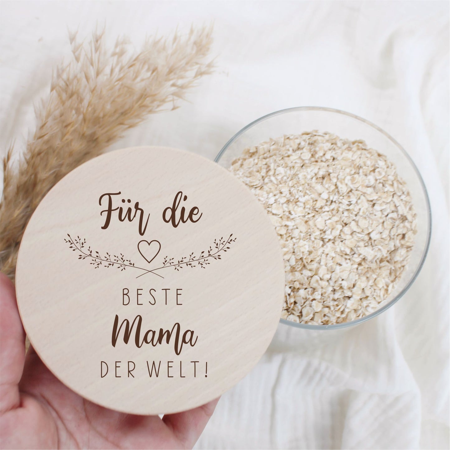Vorratsglas 530ml mit Holzdeckel - Für die beste Mama der Welt