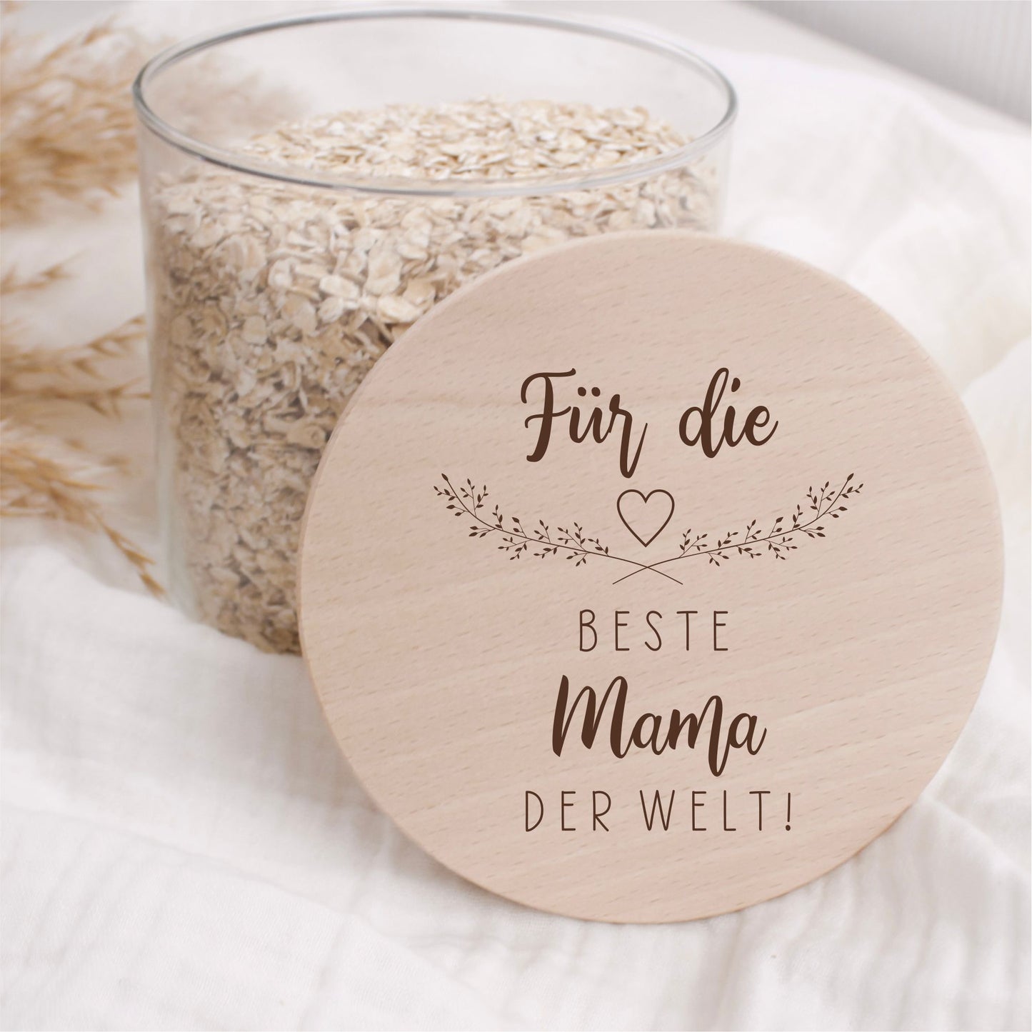 Vorratsglas 530ml mit Holzdeckel - Für die beste Mama der Welt