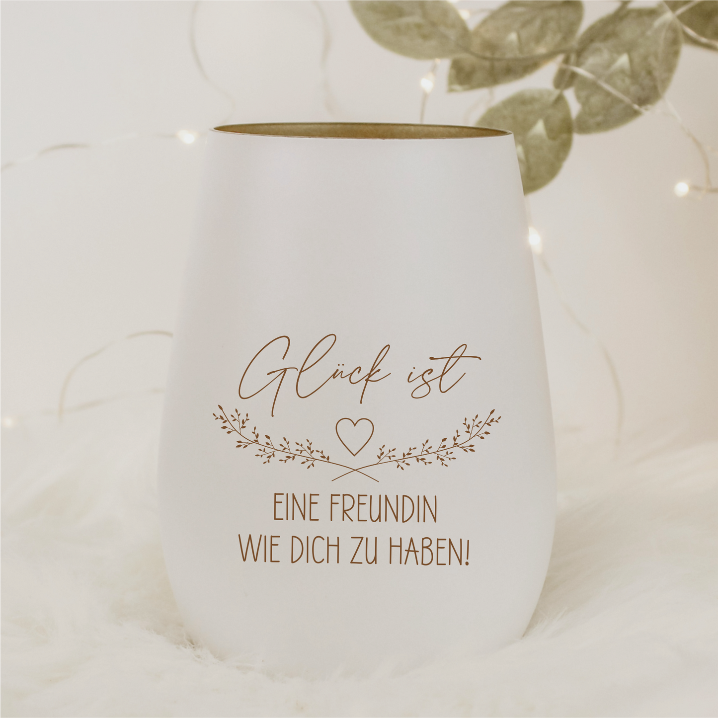 Windlicht Glück ist eine Freundin wie dich zu haben