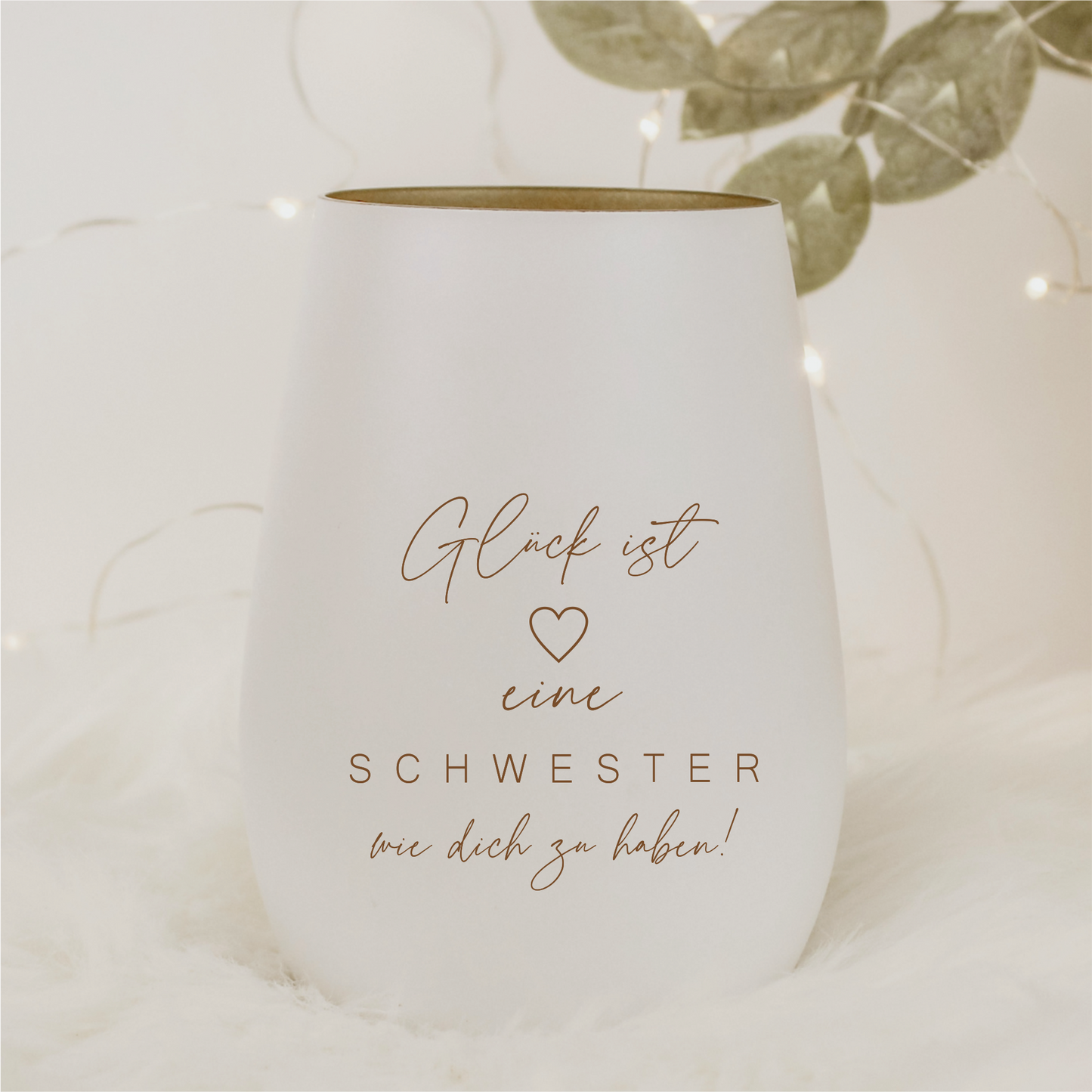 Windlicht Glück ist eine Schwester wie dich zu haben