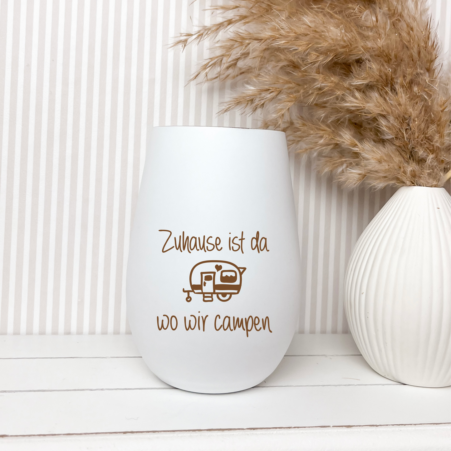 Windlicht Zuhause ist da wo wir campen