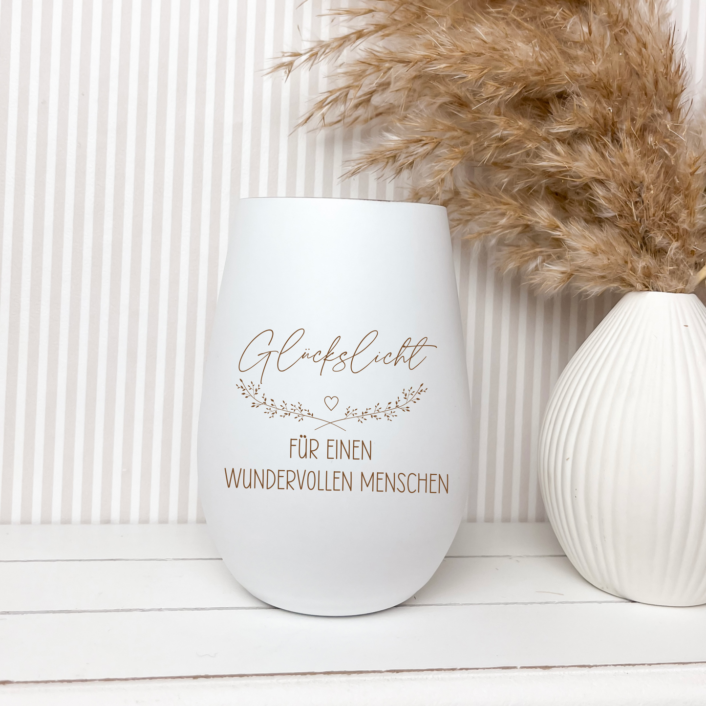 Windlicht Glückslicht für einen wundervollen Menschen