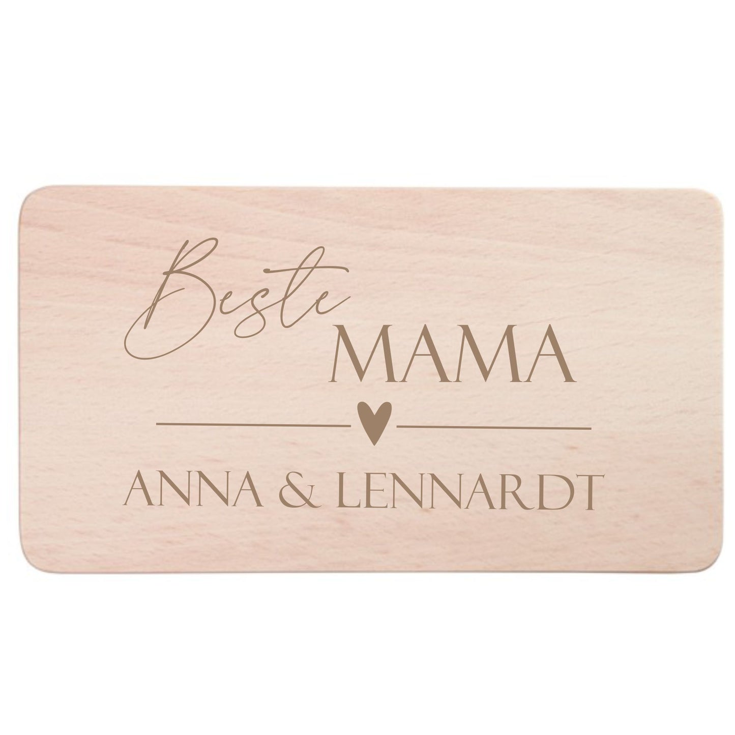 Frühstücksbrett beste Mama mit Wunschtext