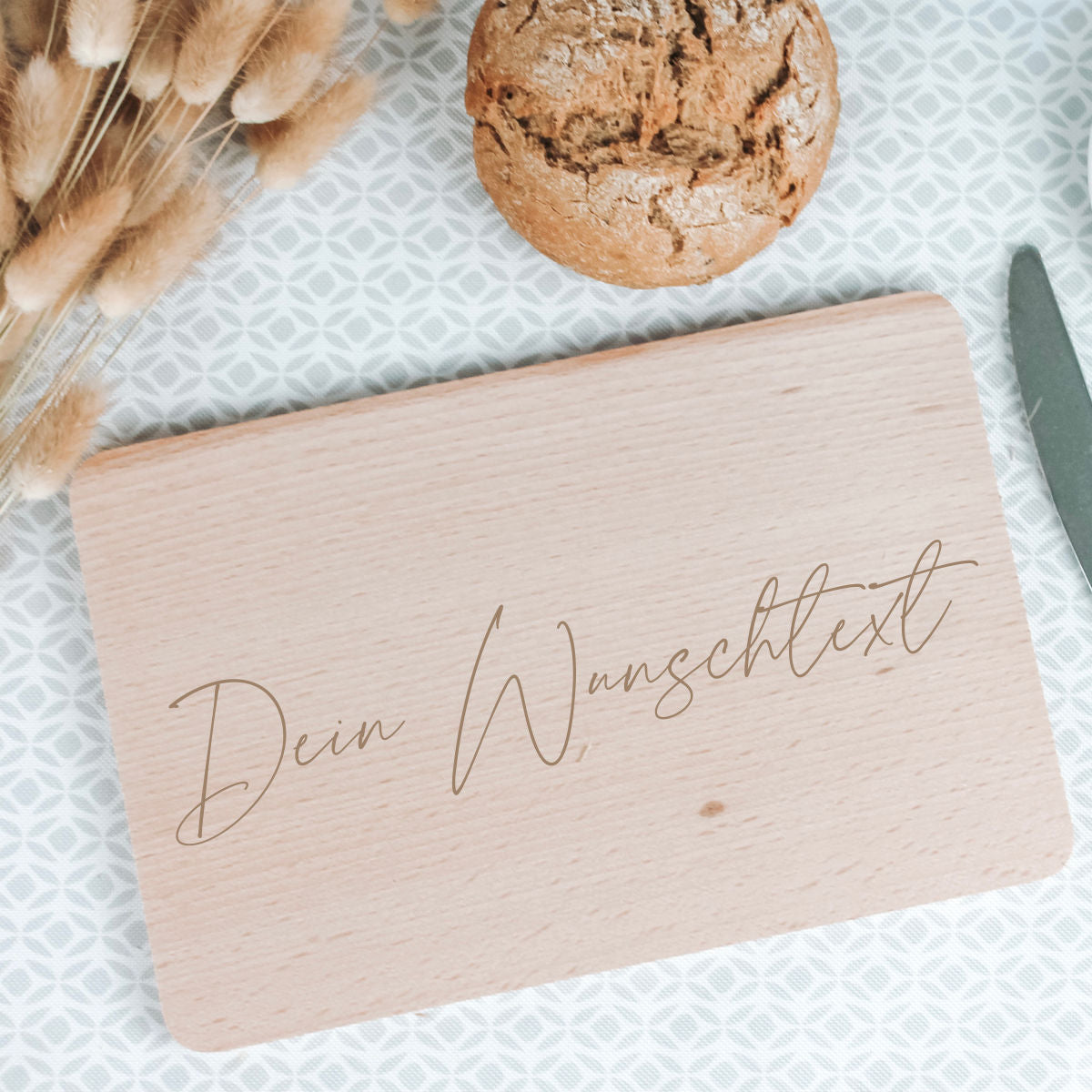 Frühstücksbrett mit Wunschtext