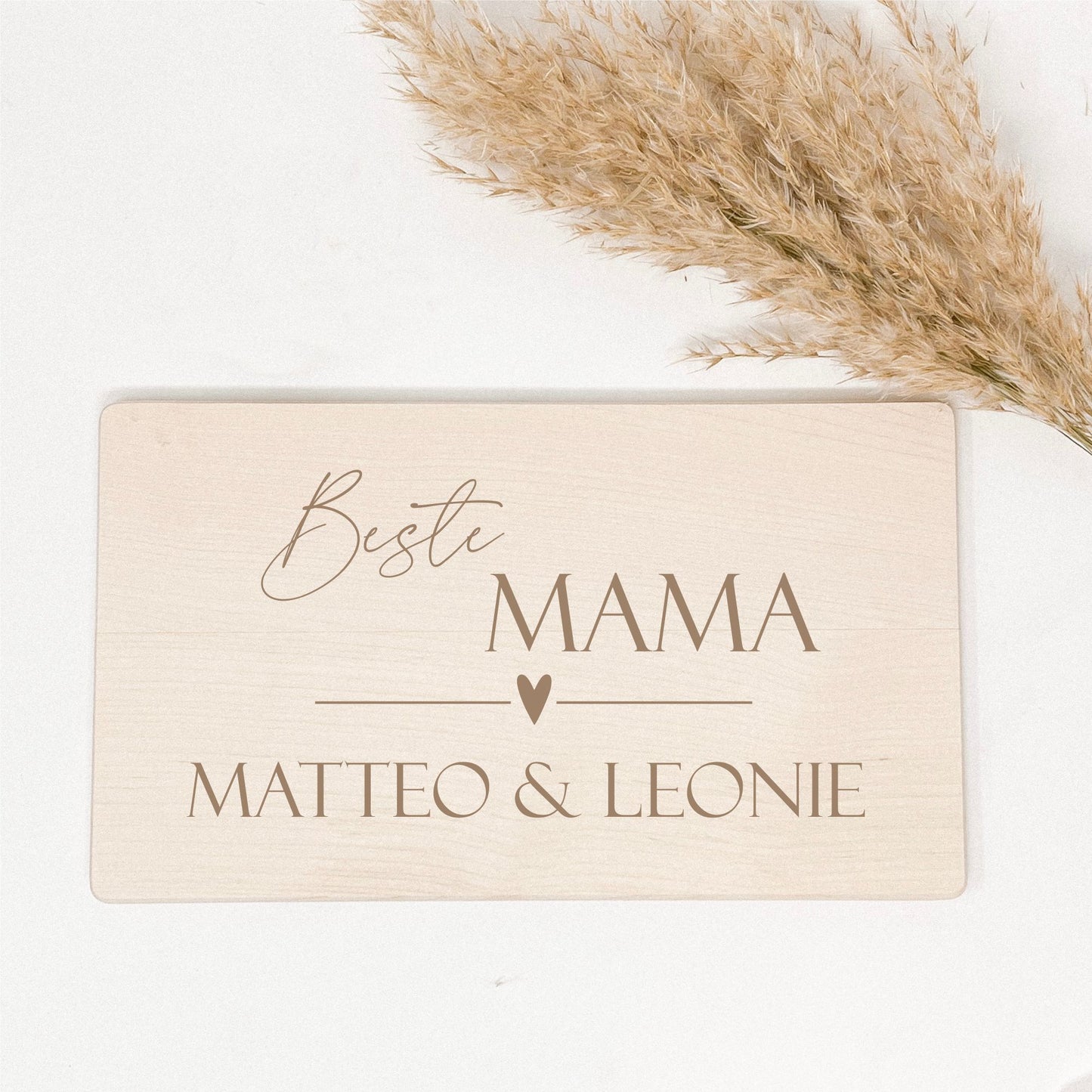 Frühstücksbrett beste Mama mit Wunschtext
