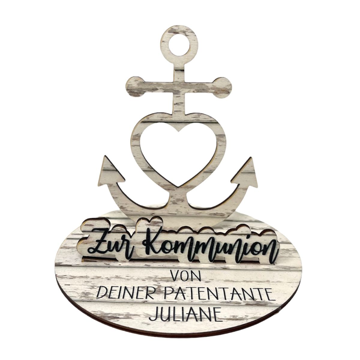 Geldgeschenk Anker zur Konfirmation/ Kommunion mit Wunschtext