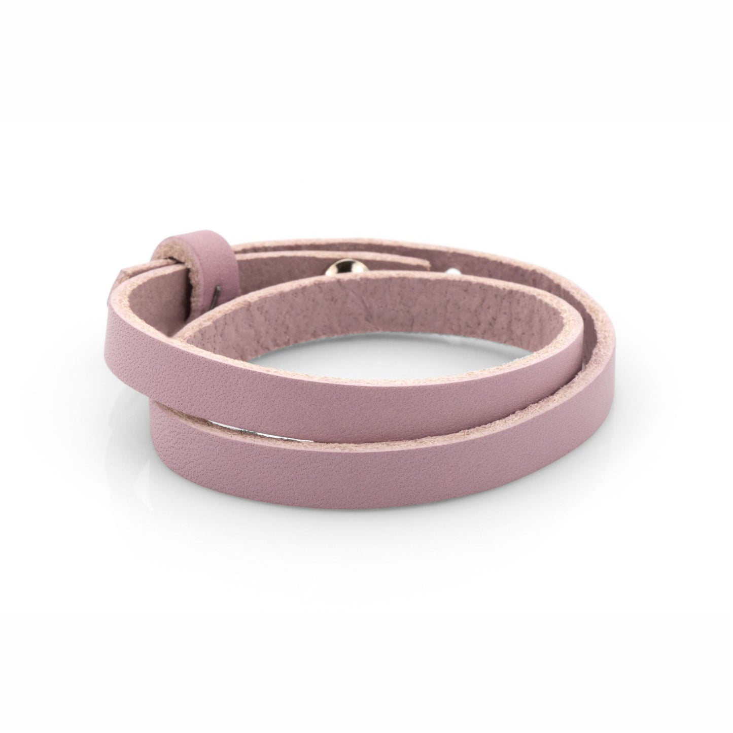 Lederarmband doppelt rosa