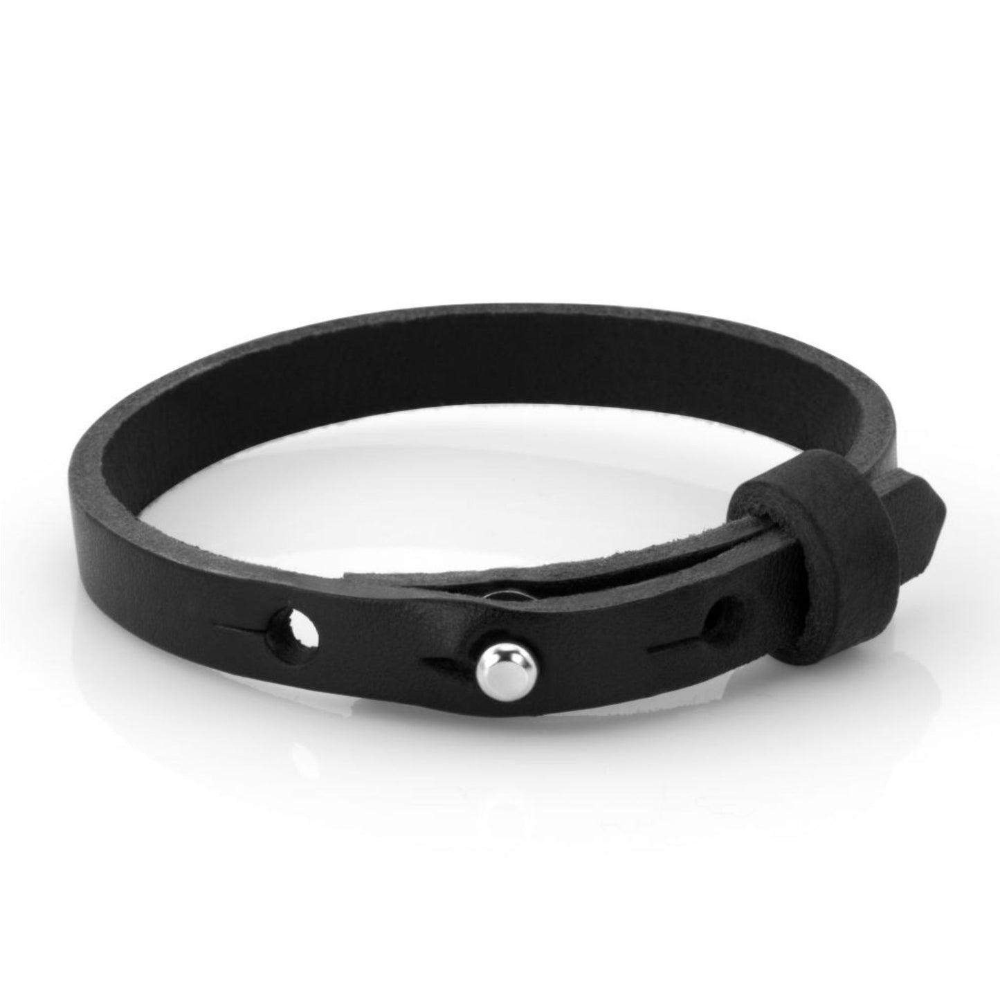 Lederarmband einfach schwarz