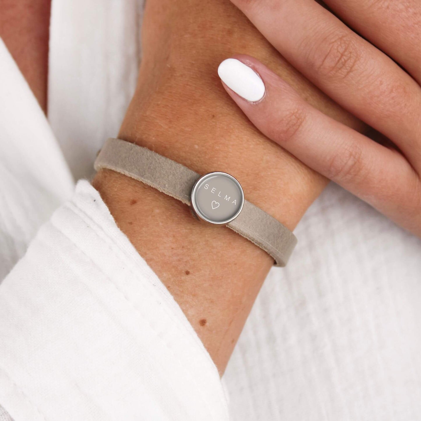 Lederarmband einfach schlamm