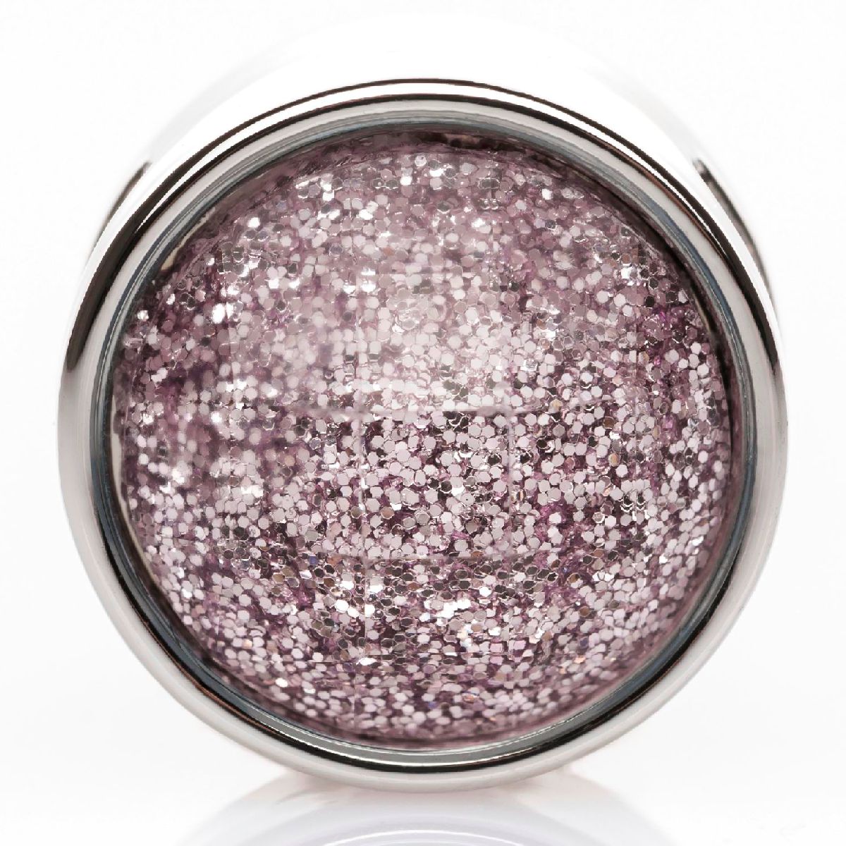 Schiebeperle Glitzer rosa