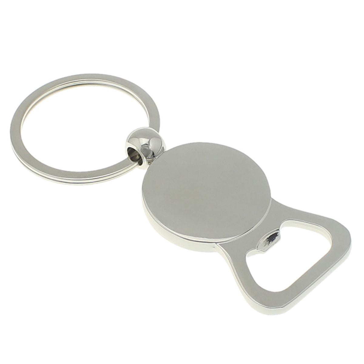 Flaschenöffner Schlüsselanhänger mit Glascabochon und Wunschfoto