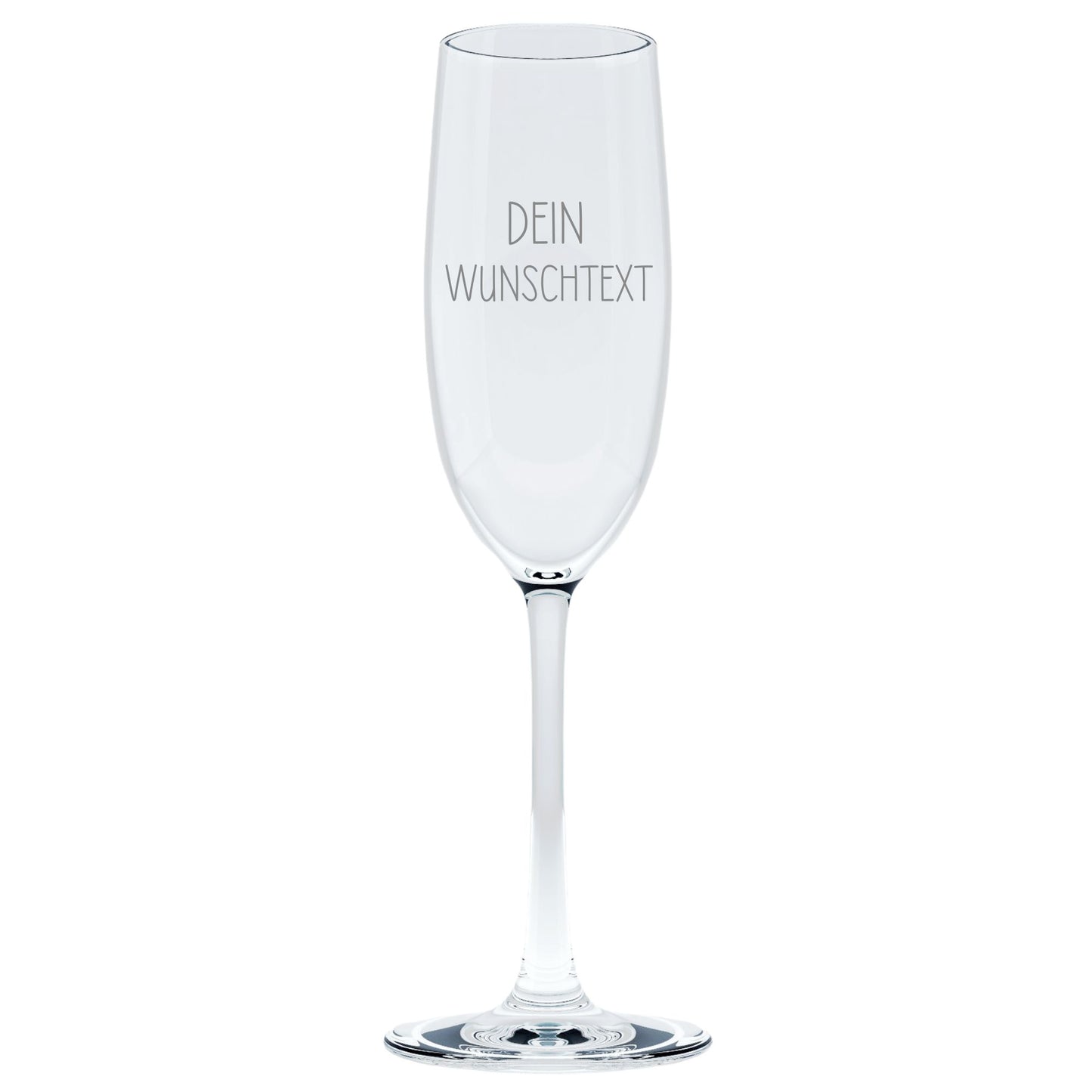 Sektglas mit Wunschtext