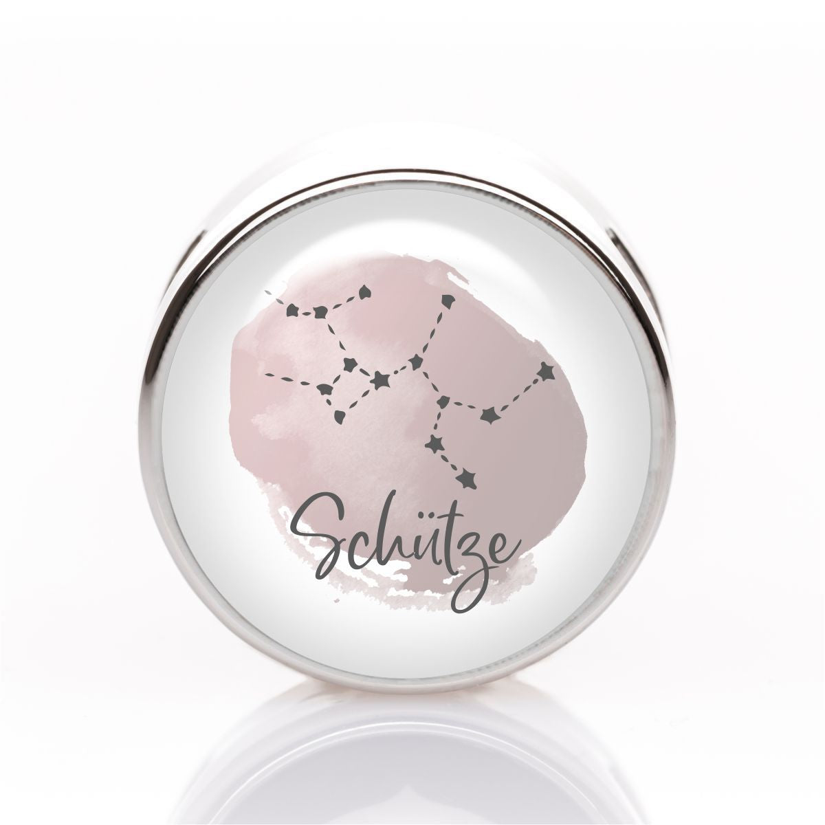 Schiebeperle Sternbild rosa oder grau