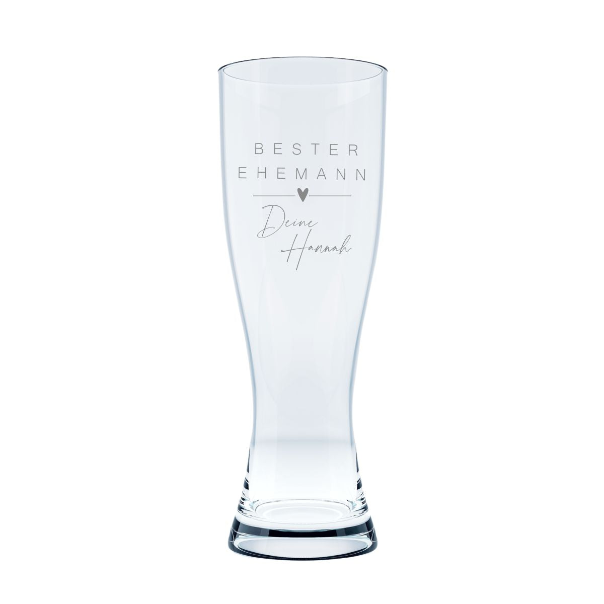 Weizenbierglas Leonardo - bester Ehemann mit Wunschtext