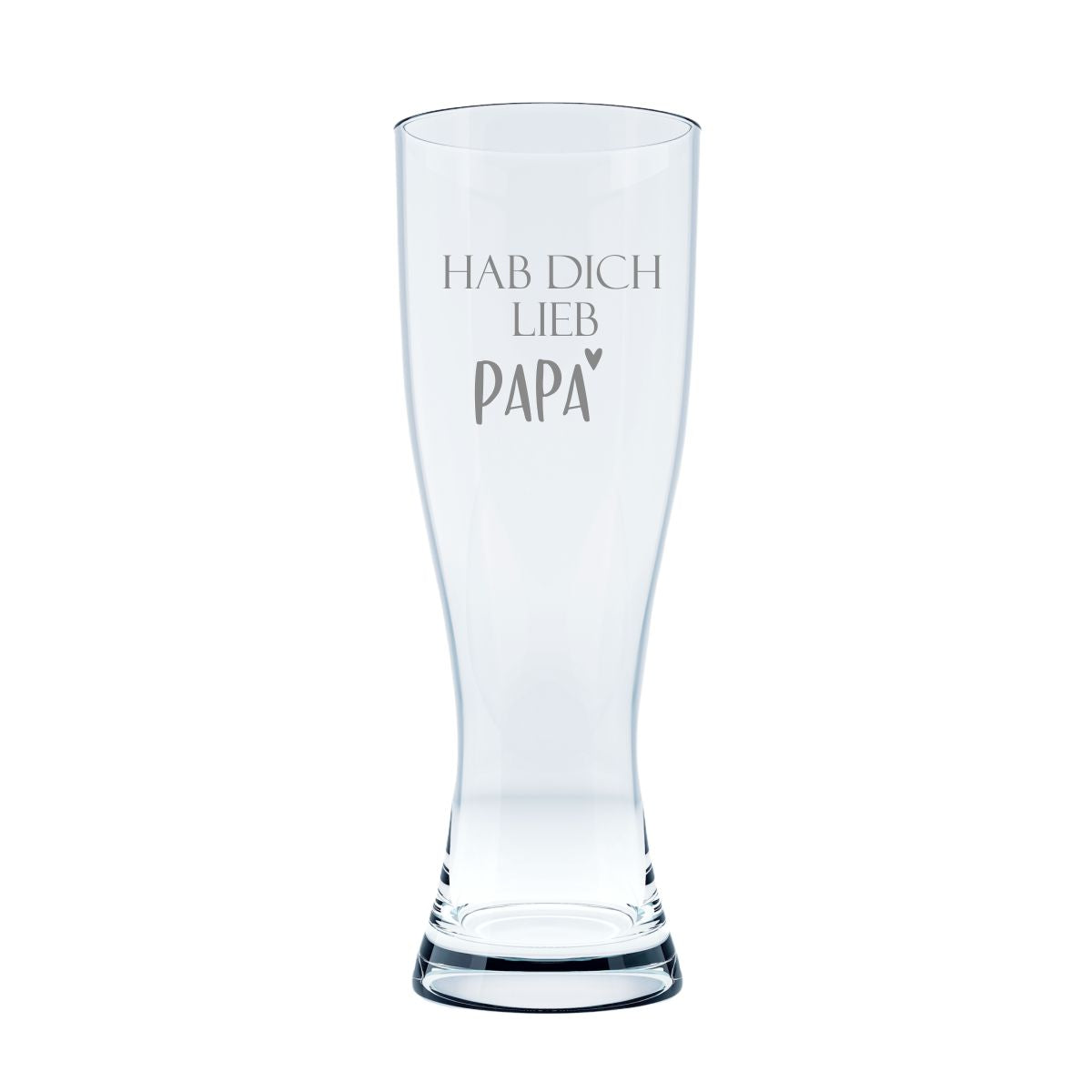Weizenbierglas Hab dich lieb Papa