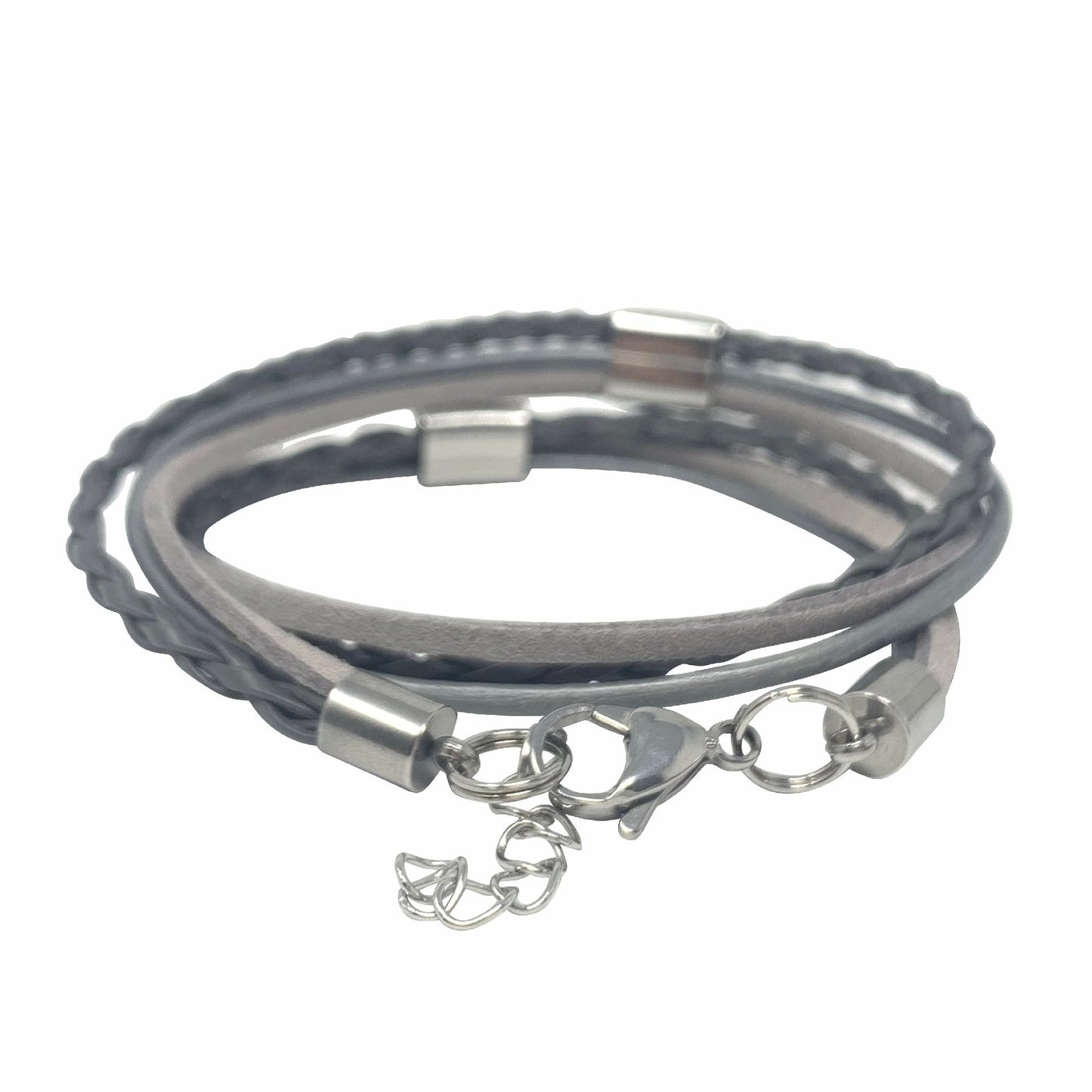 Wickelarmband mit zwei Wunschtext Perlen