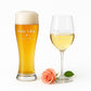 Weinglas und Weizenbierglas Set von Leonardo mit Wunschtext / Wunschgravur