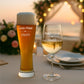 Weinglas und Weizenbierglas Set von Leonardo mit Wunschtext / Wunschgravur