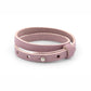 Lederarmband doppelt rosa