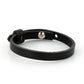 Lederarmband schwarz mit Schiebeperle Anker family