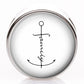Lederarmband schwarz mit Schiebeperle Anker family